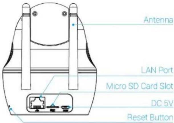 Antenna LAN Port Micro SD Card Slot DC 5V Reset Button