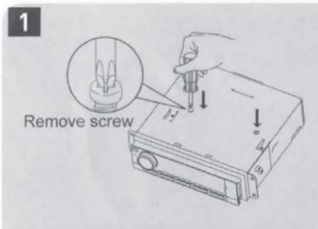1 Remove screw