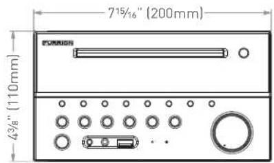 715/16" (200mm) 43/8" (110mm)