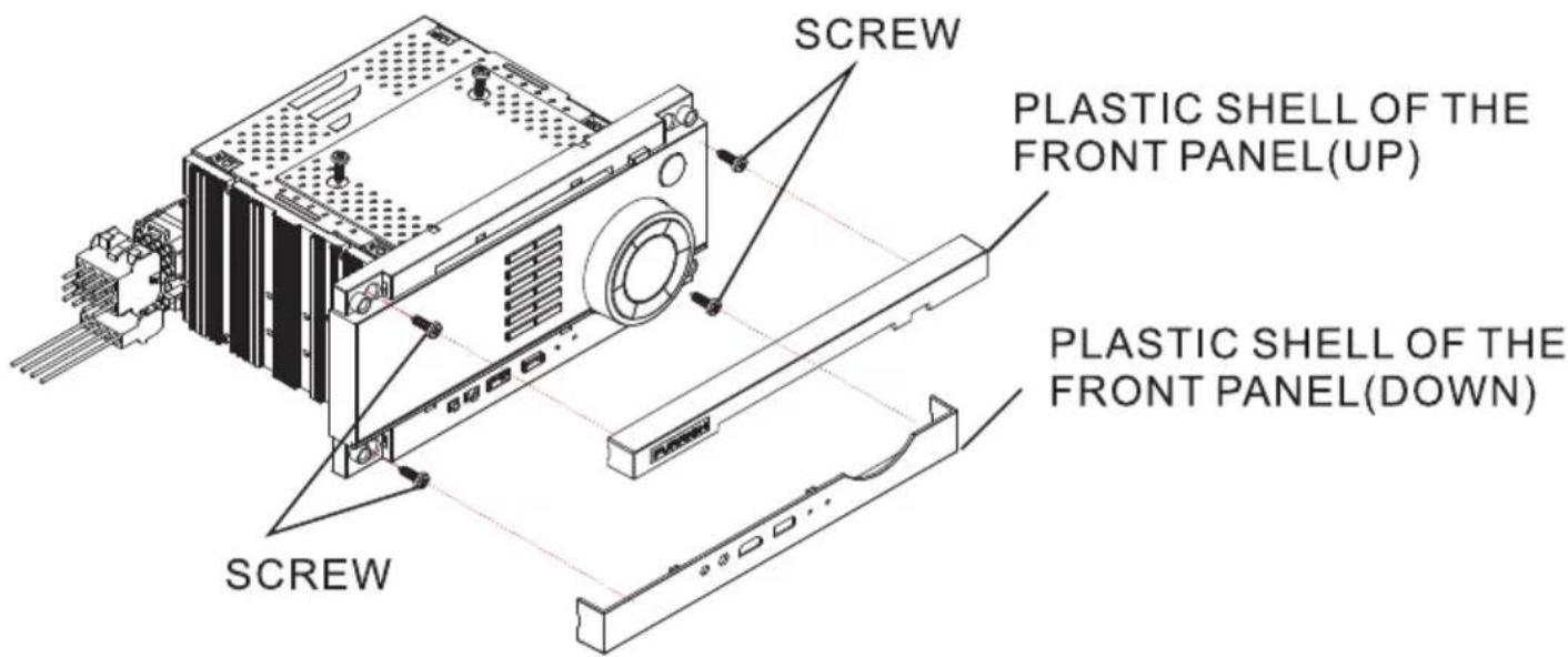 SCREW PLASTIC SHELL OF THE FRONT PANEL(UP) PLASTIC SHELL OF THE FRONT PANEL(DOWN) SCREW