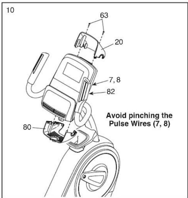 10 63 20 7, 8 82 80 Avoid pinching the Pulse Wires (7, 8)