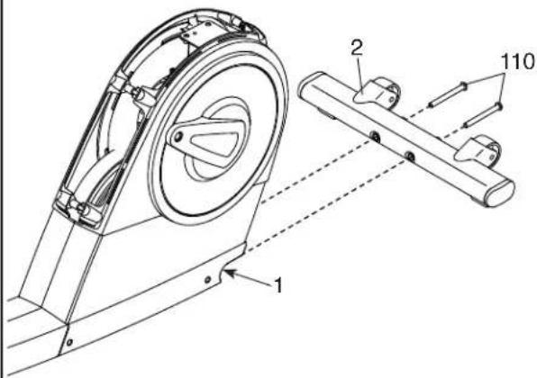 Technical diagram of a mechanical device with labeled components and motion indicators