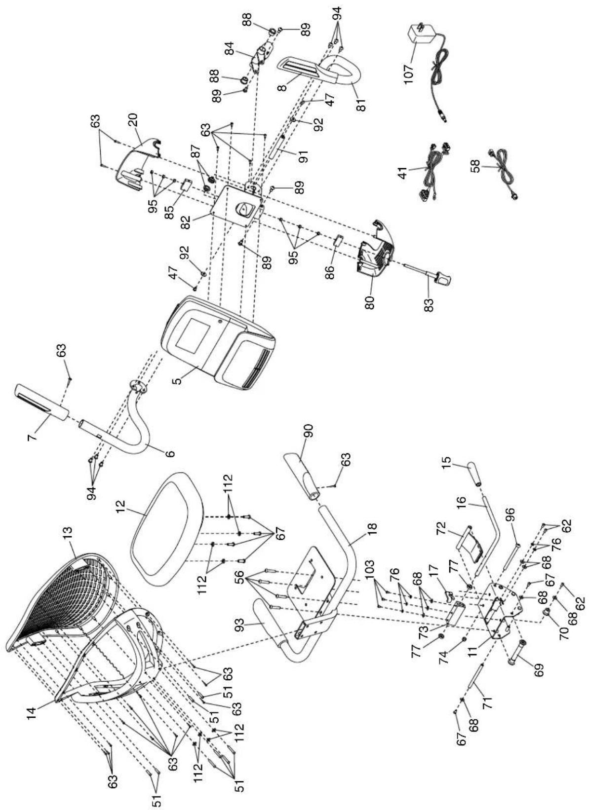 Technical diagram of a device with numbered components and wiring connections, likely for assembly or maintenance instructions.
