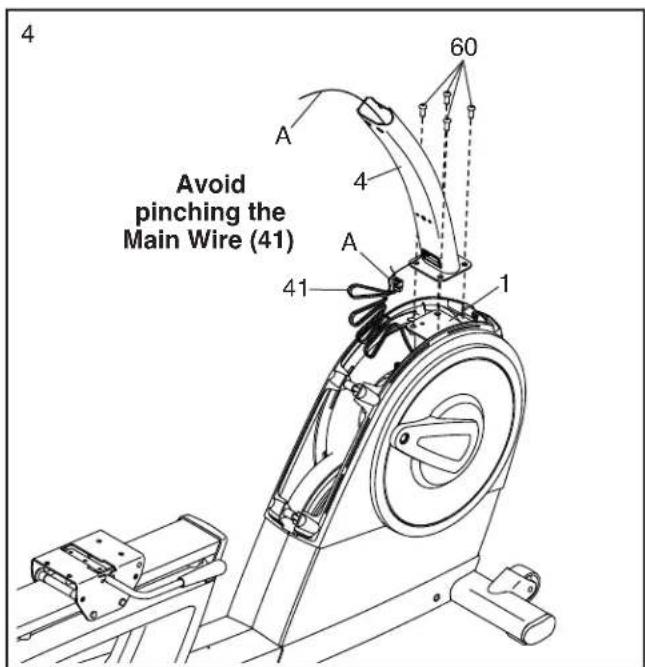 Avoid pinching the Main Wire (41) 60 A 4 A 41 1