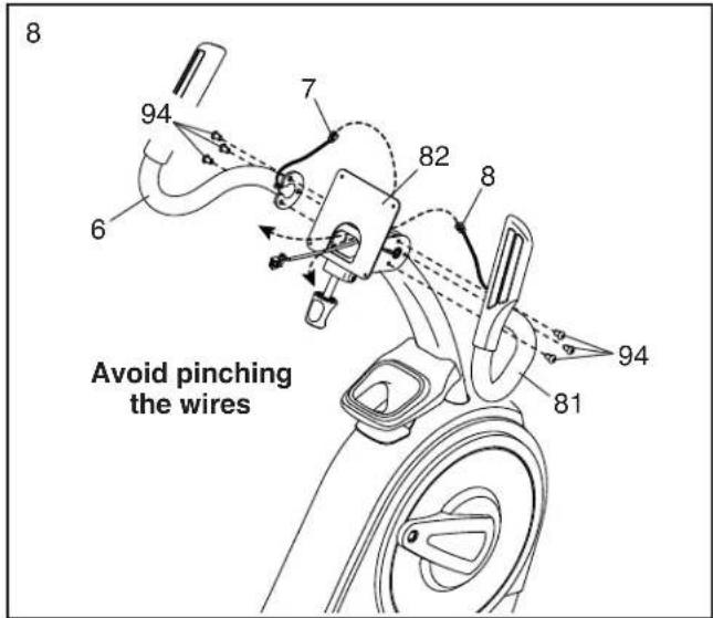 8 94 7 82 6 8 8 94 94 81 Avoid pinching the wires