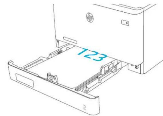 BLACKBERRY KEY2 - Tray 2 paper orientation - 1