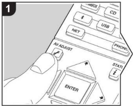 1 AV ADJUST ENTER STATI i NET USB CD HMOBOX