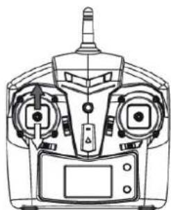 Technical line drawing of a dual-axis control device with no visible text or symbols