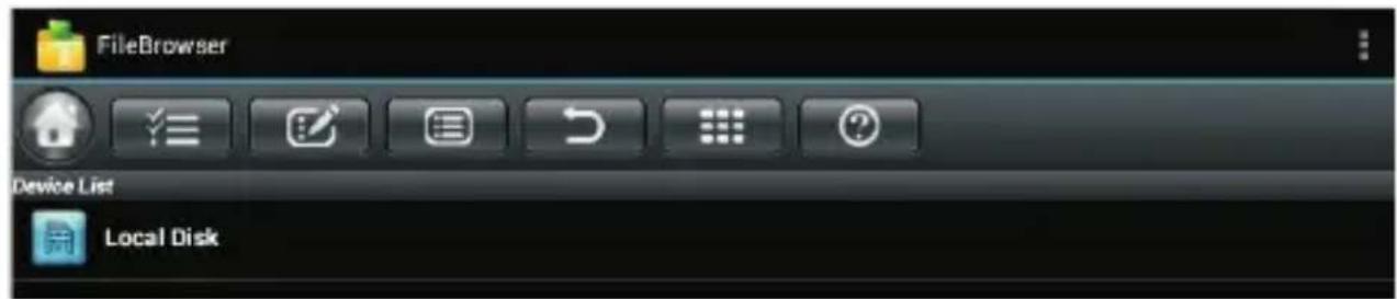 FileBrowser Device List Local Disk
