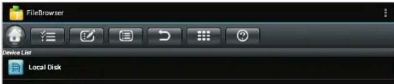 FileBrowser Device List Local Disk