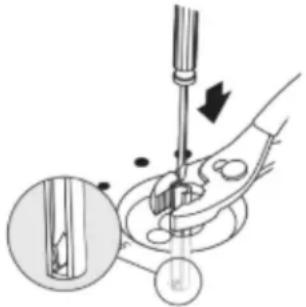 KITCHENAID KCGD506GSS - S'il est nécessaire de régler la taille des flammes pour le dé thermique minimum : - 1