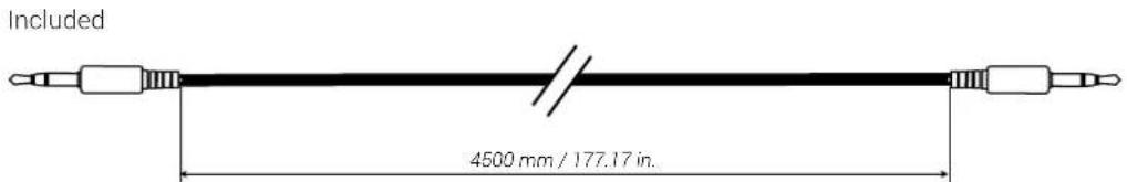 Included 4500 mm / 177.17 in.