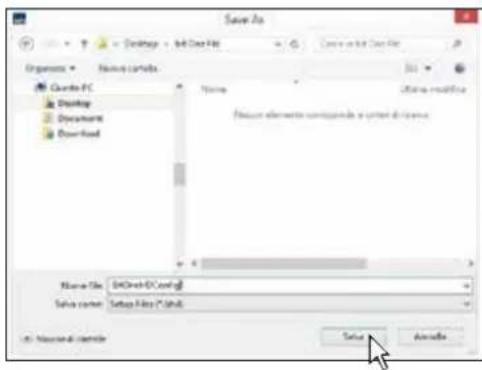 Save As Cuantre PC Desktop Document Download Name Status: default File Save elemento contaggendo a button di svare Name File: SAVAR-2A.com/8 Save name: Setup Files (*.val) Save Rename control
