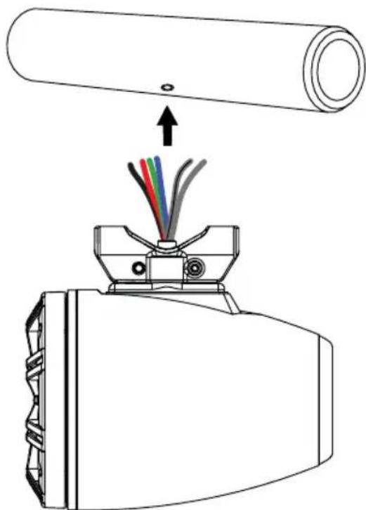 +12V 2A fusible (max) ≤7" (17.5cm) Conexión a tierra +12V - batería