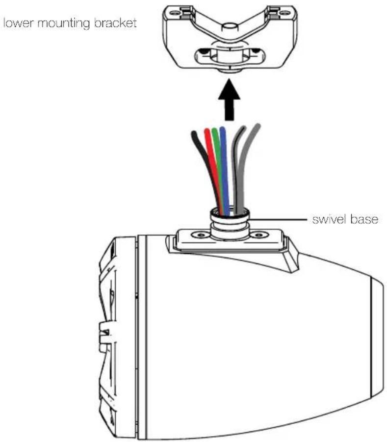 lower mounting bracket swivel base