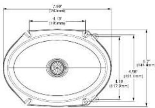 7.58" (20.3mm) 4.19" (10.7mm) 6.7" (148.8mm) 4.58" (124.1mm) 4.19" (117.3mm)