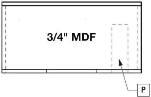 Rockford Fosgate M1D4-12 - Gehäuse mit Belüftungskanal - 1