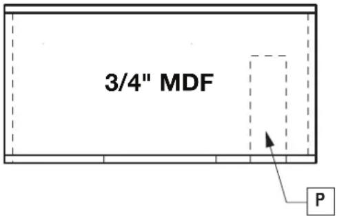 Rockford Fosgate M1D4-10 - Gehäuse mit Belüftungskanal - 1