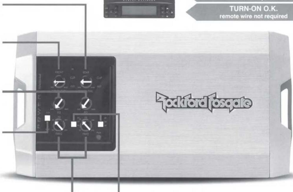 TURN-ON O.K. remote wire not required Rockford Tosgate
