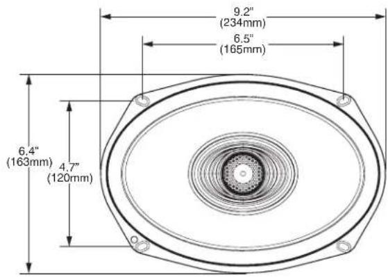 9.2" (234mm) 6.5" (165mm) 6.4" (163mm) 4.7" (120mm)