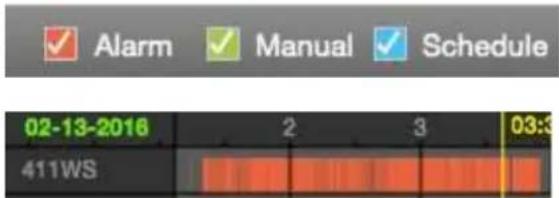 ✓ Alarm ✓ Manual ✓ Schedule 02-13-2016 2 3 03:3 411WS