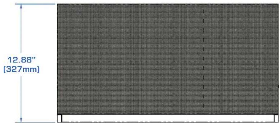 12.88" (327mm)