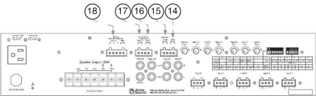 18 17 16 15 14 Speaker Output 120W Atlas Sound ATLAS Sound 100V AC 50Hz 50Hz 100V AC 50Hz 50Hz 100V AC 50Hz 50Hz 100V AC 50Hz 50Hz 100V AC 50Hz 50Hz 100V AC 50Hz 50Hz 100V AC 50Hz 50Hz 100V AC 50Hz 50Hz GND GND GND GND GND GND GND GND GND GND GND GND GND GND GND GND GND GND GND GND GND GND GND GND GND GND GND GND GND GND GND GND GND GND