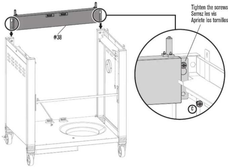 #38 Tighten the screws Serrez les vis Apriete los tornillos C
