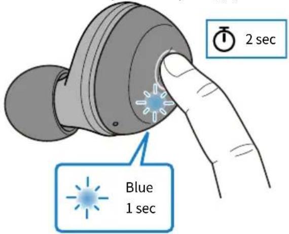 2 sec Blue 1 sec
