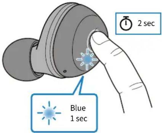 2 sec Blue 1 sec