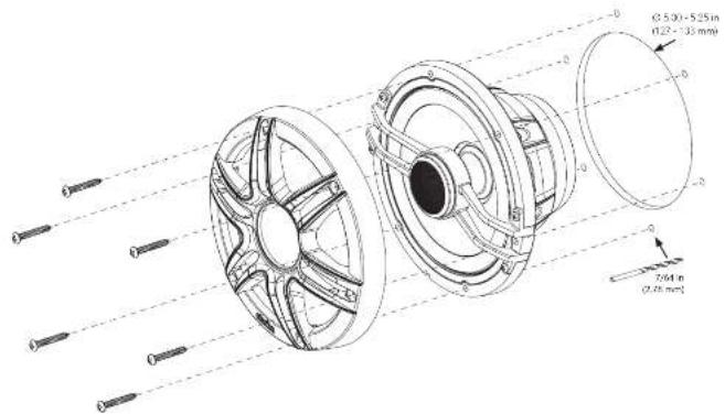 Ø500-525mm Ø127-33mm 7/64 m (0.18 mm)