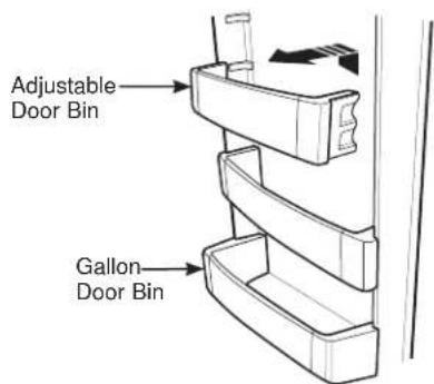 Adjustable Door Bin Gallon Door Bin