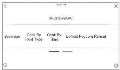 12:30 PM MICROWAVE Beverage Cook By Food Type Cook By Time Defrost Popcorn Reheat