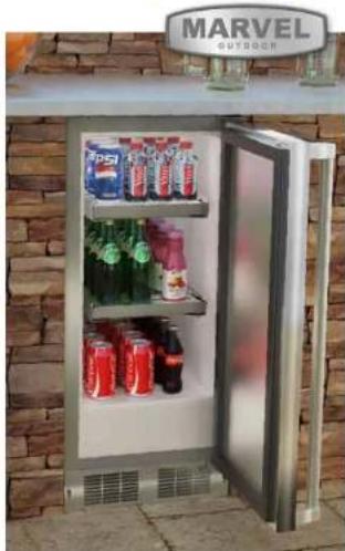 Marvel ML15CPG2RS - 15" Marvel Outdoor All Refrigerator - 1