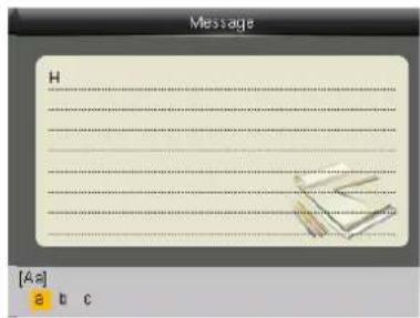 Message H [Aa] a b c