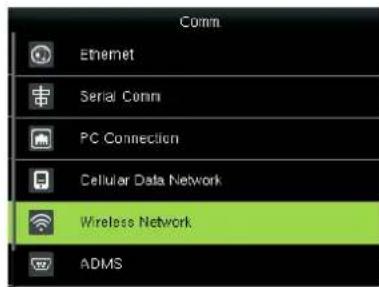 Comm Ethernet Serial Conn PC Connection Cellular Data Network Wireless Network ADMS