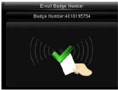 Enroll Badge Number Badge Number:4010195754