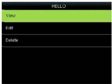 HELLO View Edit Delete