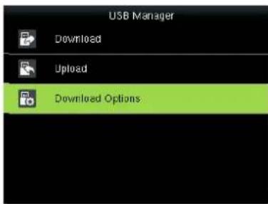 USB Manager Download Upload Download Options