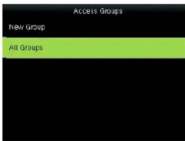 Access Groups New Group All Groups