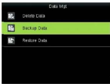 Data Mat Delete Data Backup Data Restore Data