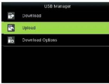 USB Manager Download Upload Download Options