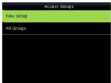 Access Groups New Group All Groups
