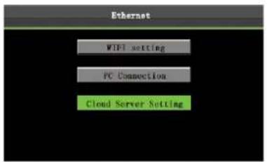 Ethernet WiFi setting PC Connection Cloud Server Setting