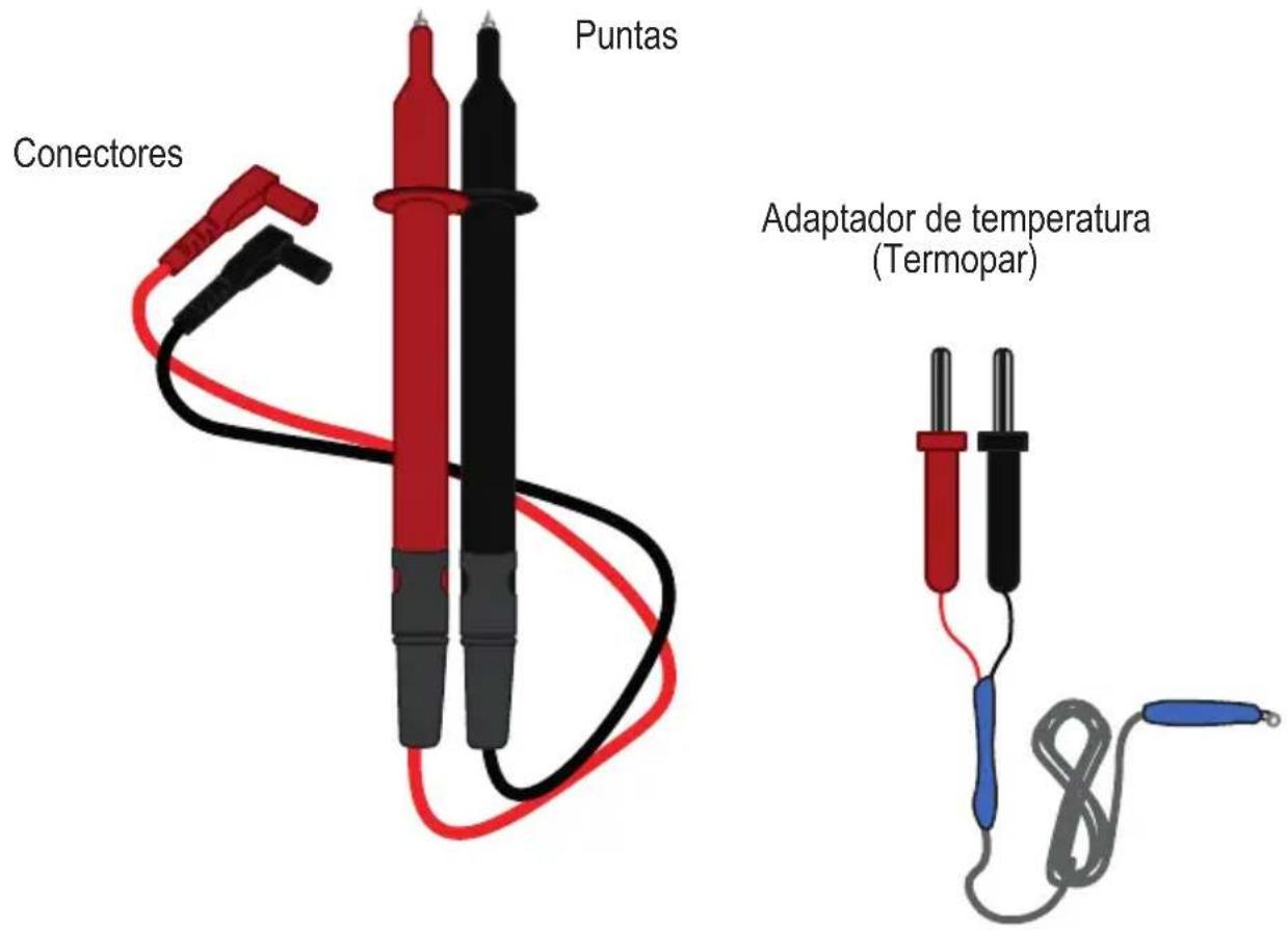 Puntas Conectores Adaptador de temperatura (Termopar)