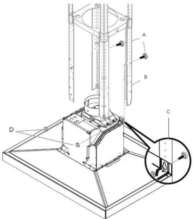 KITCHENAID KVIB606DBS - Assembler et installer la hotte - 7