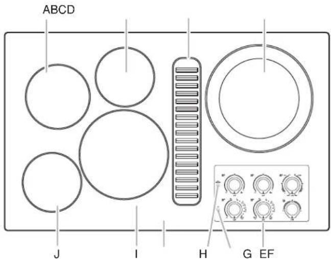 ABCD J I H G EF