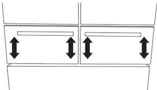 KITCHENAID KRMF606ESS - Step 1 - Adjust the Drawer Fronts Up/Down - 1