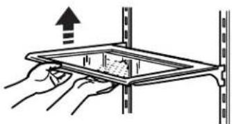 KITCHENAID KRFF507HPS - To remove and replace a shelf/shelf frame: - 1