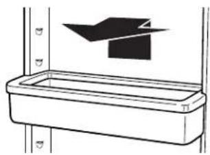 KITCHENAID KRFF507HPS - To remove and replace the bins: - 1